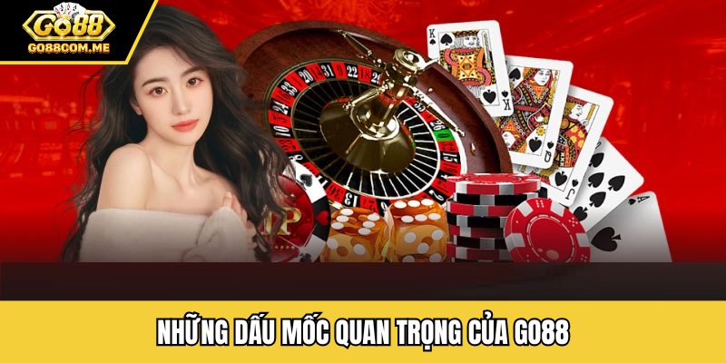Những dấu mốc quan trọng của GO88