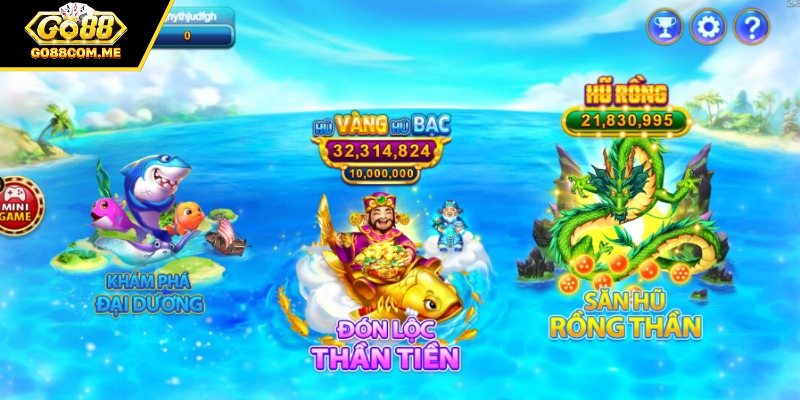 Top sảnh game săn cá Go88 hấp dẫn nhất